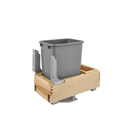Rev-A-Shelf Wood Pull Out TrashWaste Container with SoftOpen Close -  4WCBM-15DM-1